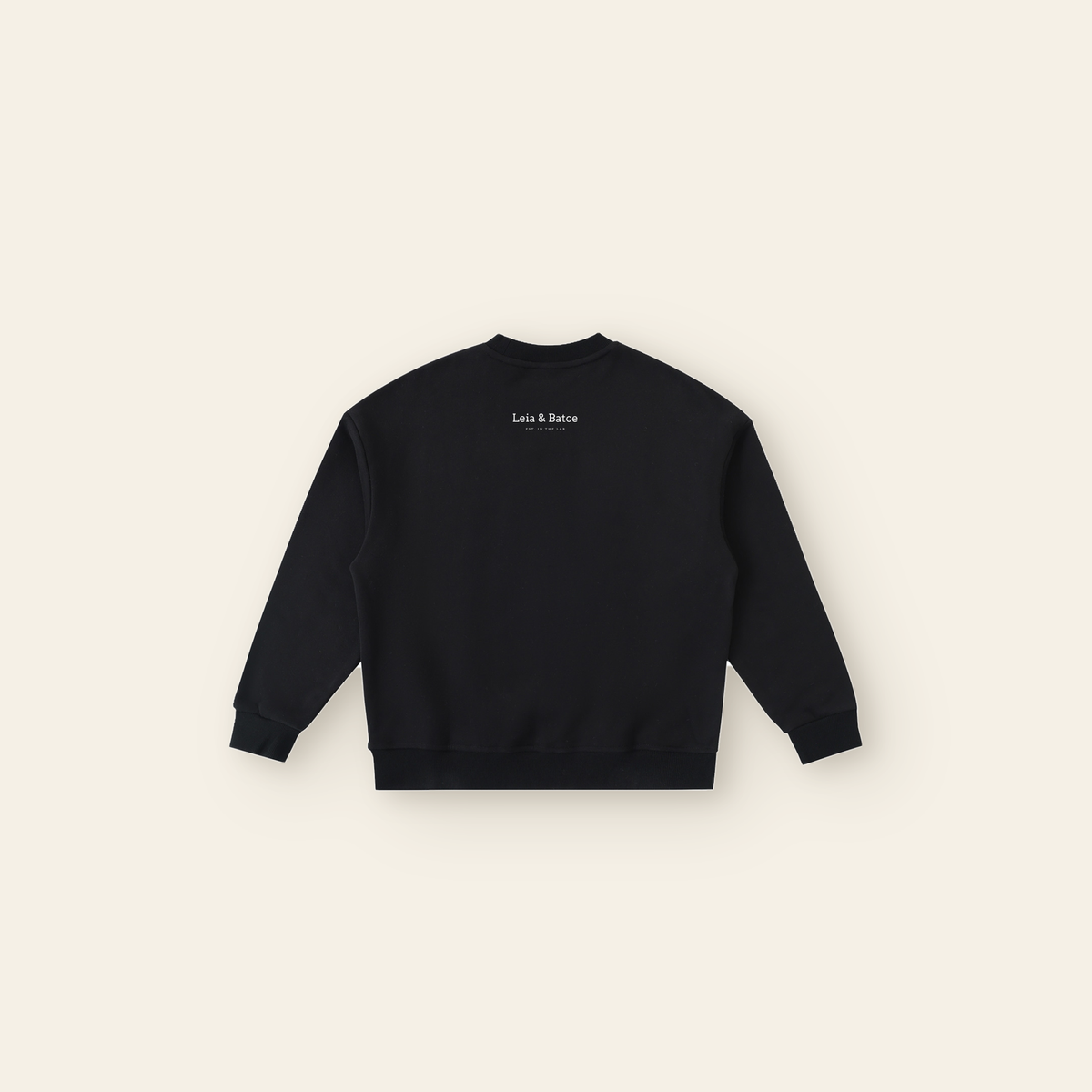 Cherry on Top Cake Fleece Sweatshirt – Kids in Black, back, laid flat