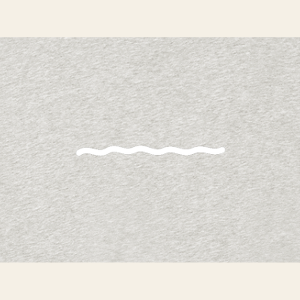 Close-up of the Just Right print on the back of the Heather Gray sweatshirt