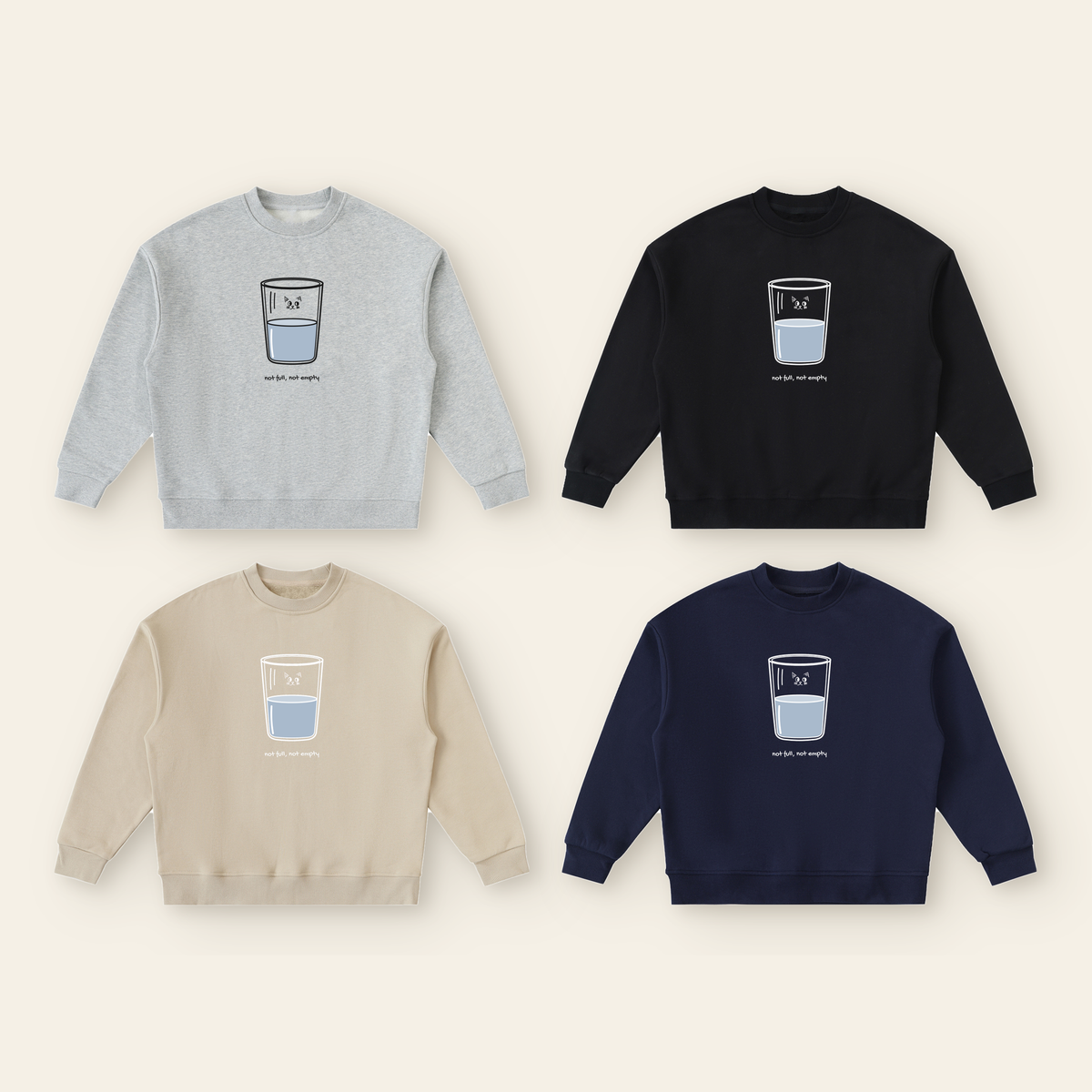 Just Right Fleece Sweatshirt – Kids in all 4 colors: Heather Gray, Black, Khaki, Navy Blue