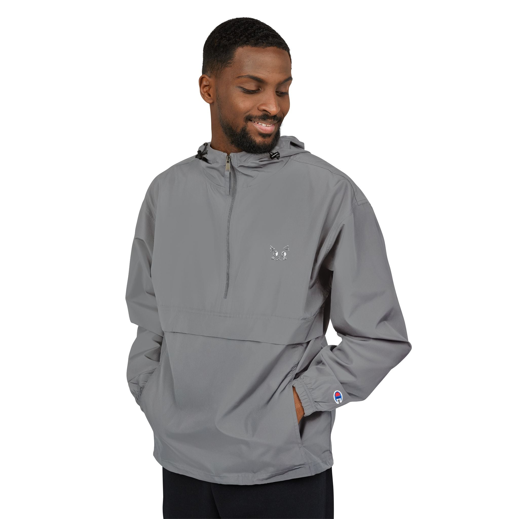 Packable Anorak Jacket — Lightweight Windbreaker with Subtle Chest Logo
