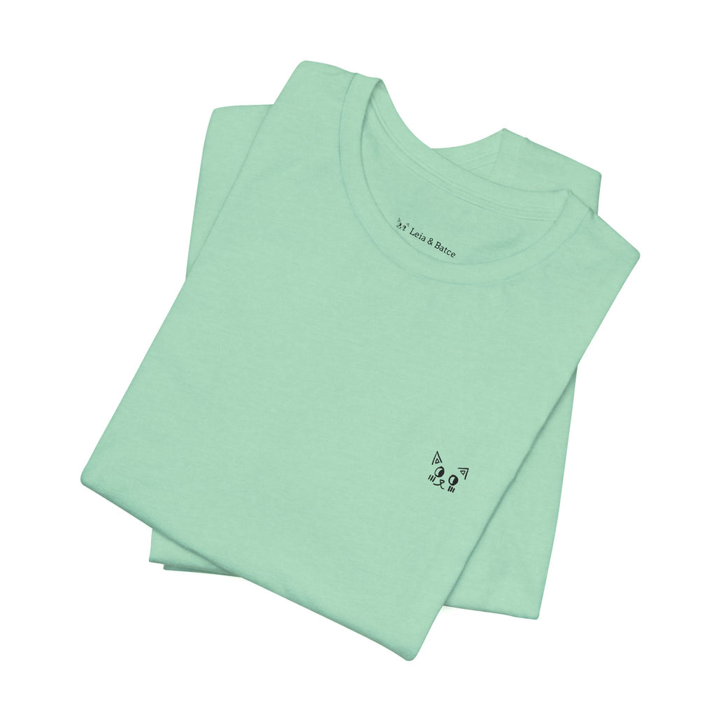 Minimal White Tee - Small Chest Logo Casual T-Shirt