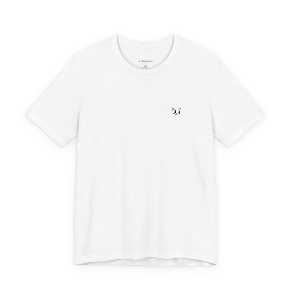 Minimal White Tee - Small Chest Logo Casual T-Shirt