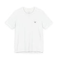 Minimal White Tee - Small Chest Logo Casual T-Shirt