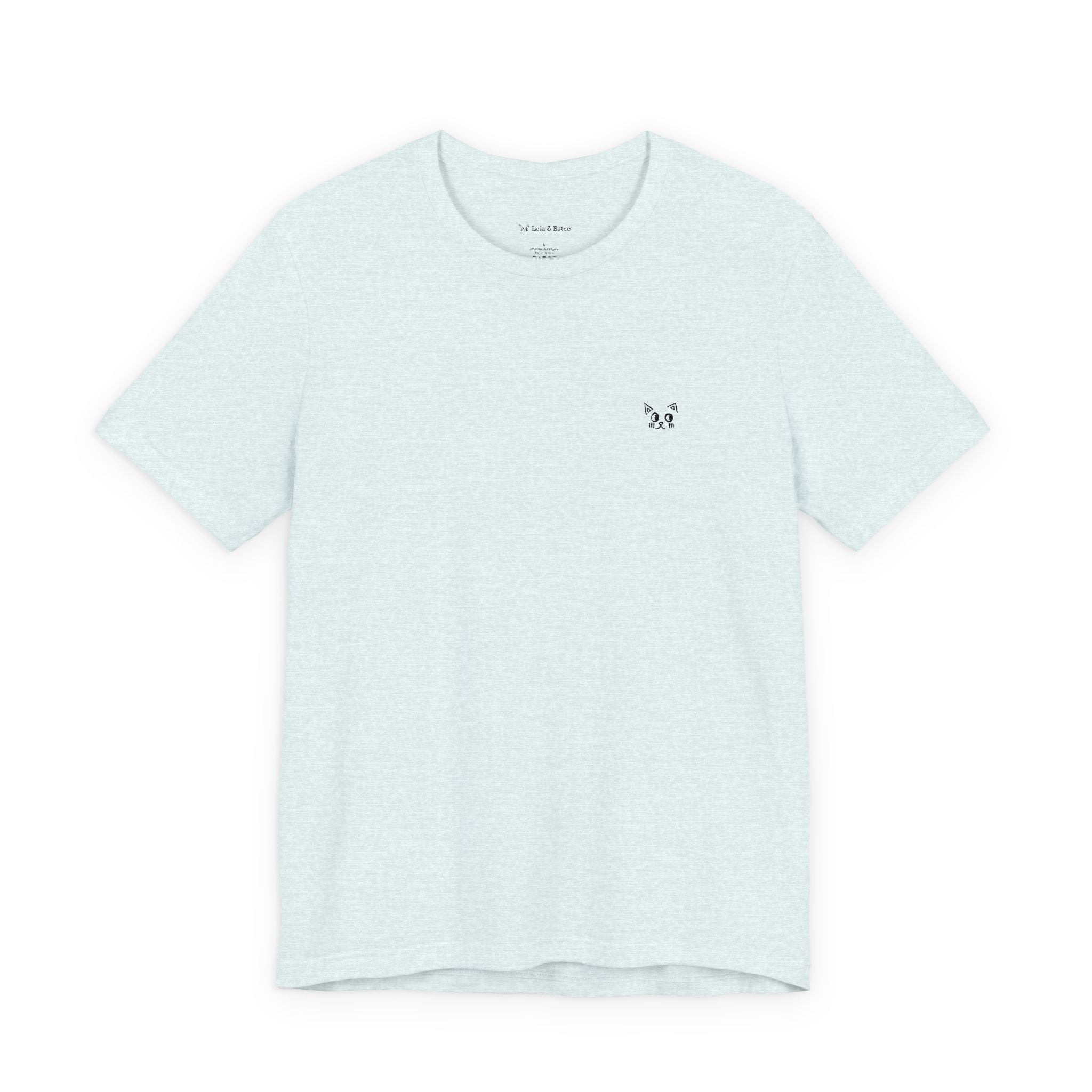 Minimal White Tee - Small Chest Logo Casual T-Shirt