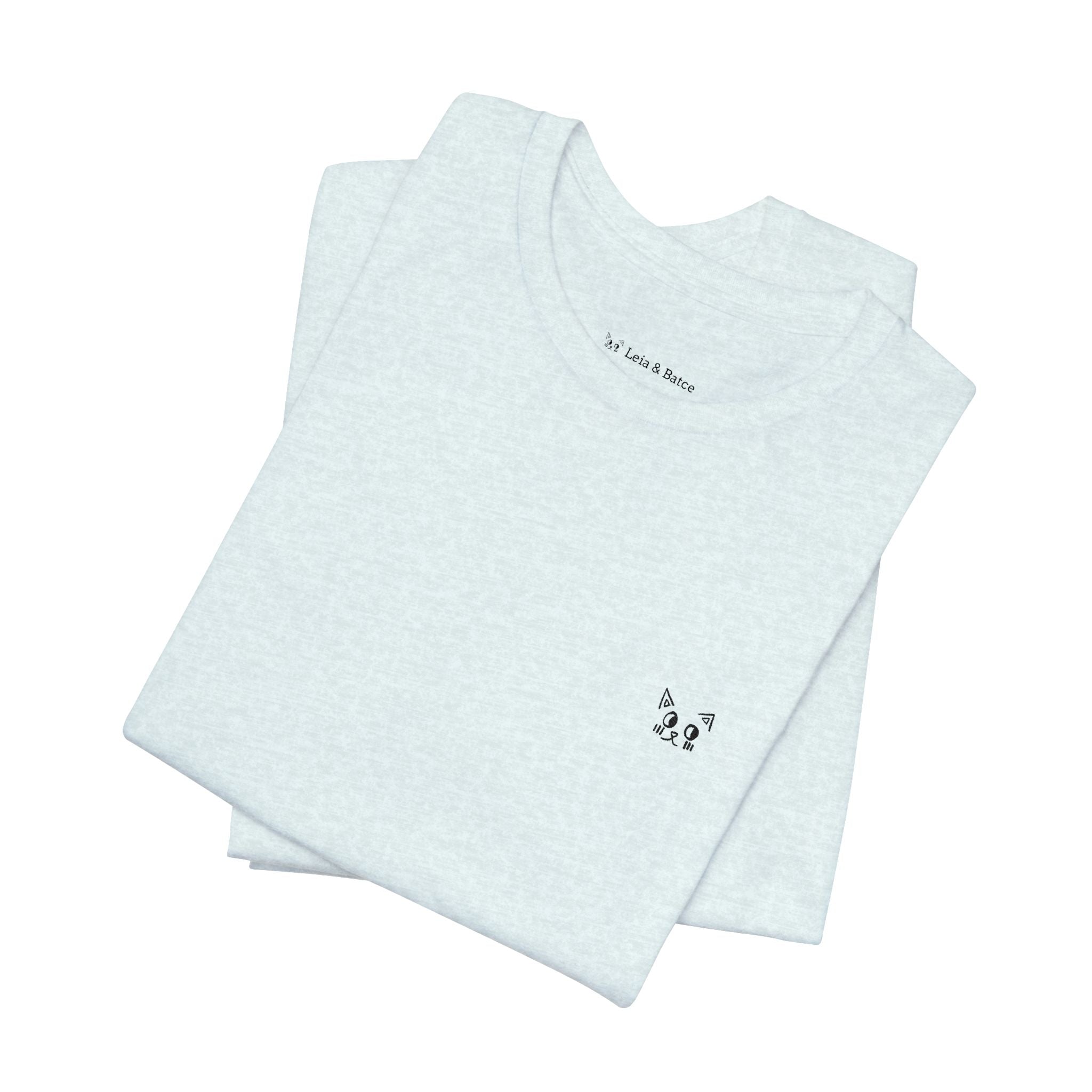 Minimal White Tee - Small Chest Logo Casual T-Shirt
