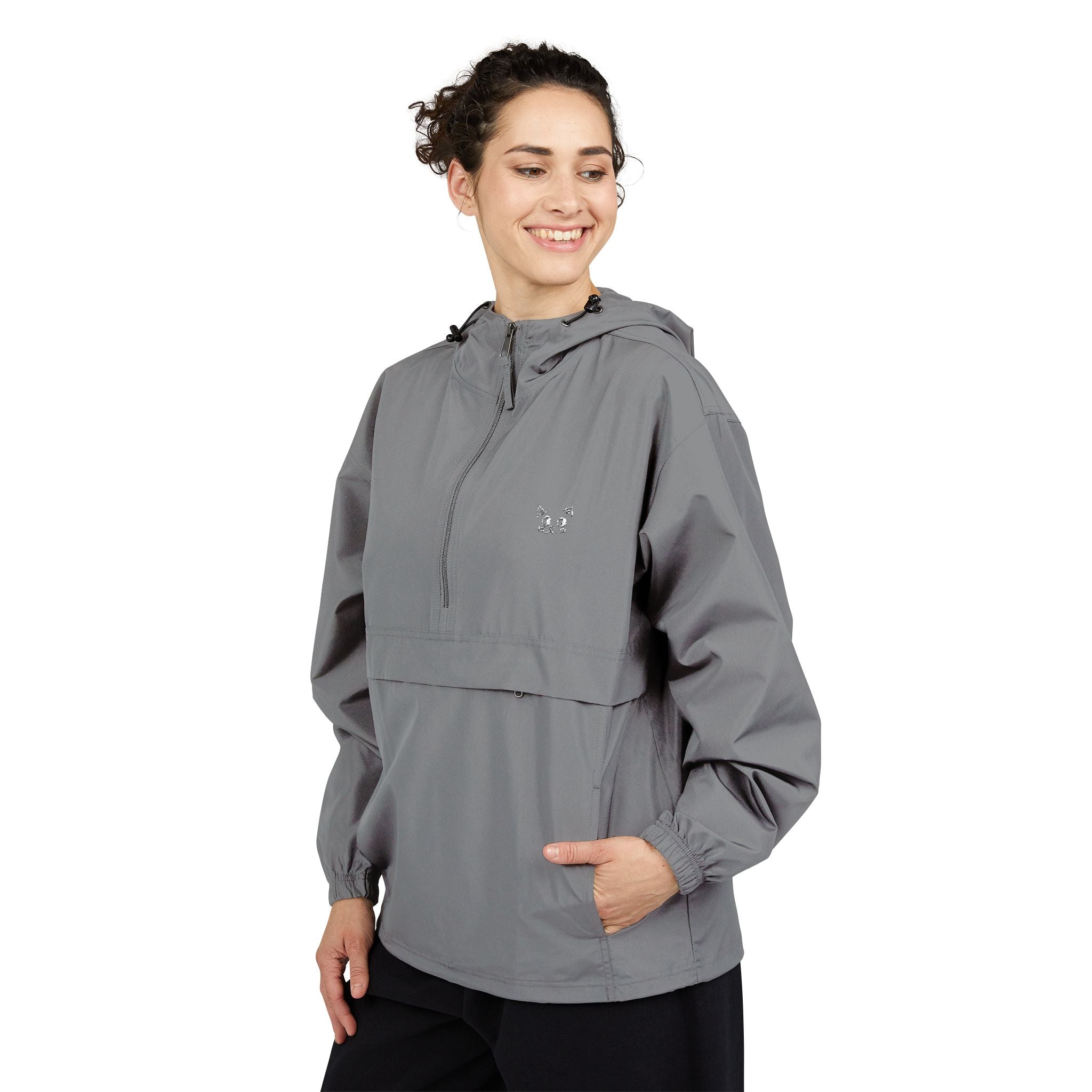 Packable Anorak Jacket — Lightweight Windbreaker with Subtle Chest Logo