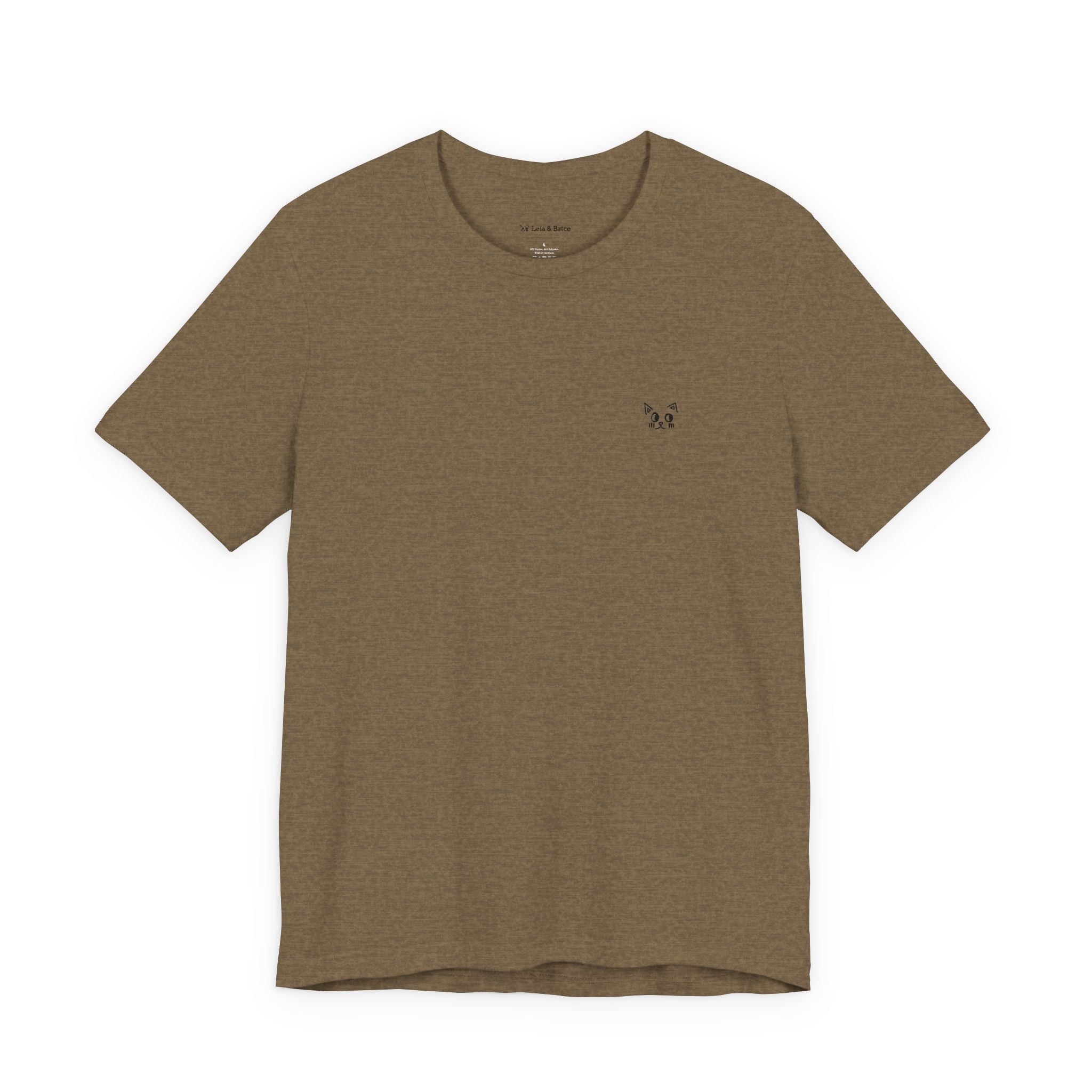 Minimal White Tee - Small Chest Logo Casual T-Shirt