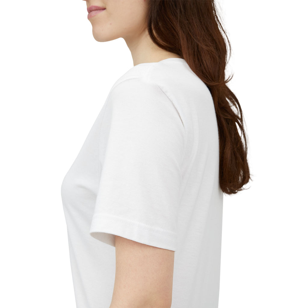 Minimal White Tee - Small Chest Logo Casual T-Shirt
