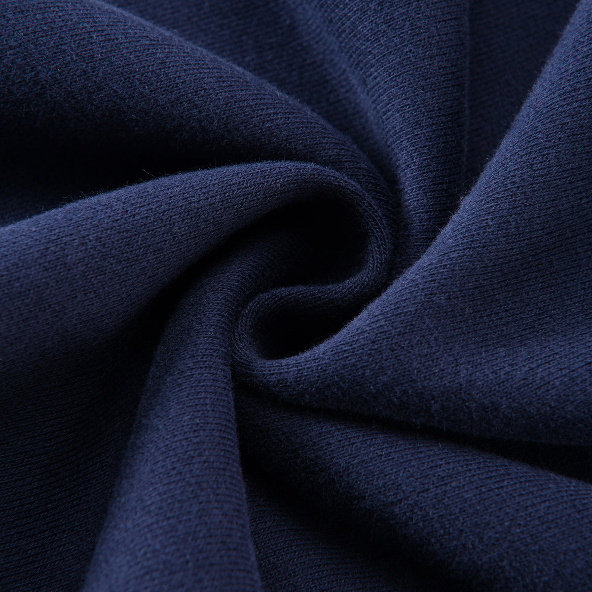 The Batce Fleece Sweatshirt – Kids: garment detail, no print — the sweatshirt itself up close in Navy Blue (Tapstitch sample photo 4 of 4)