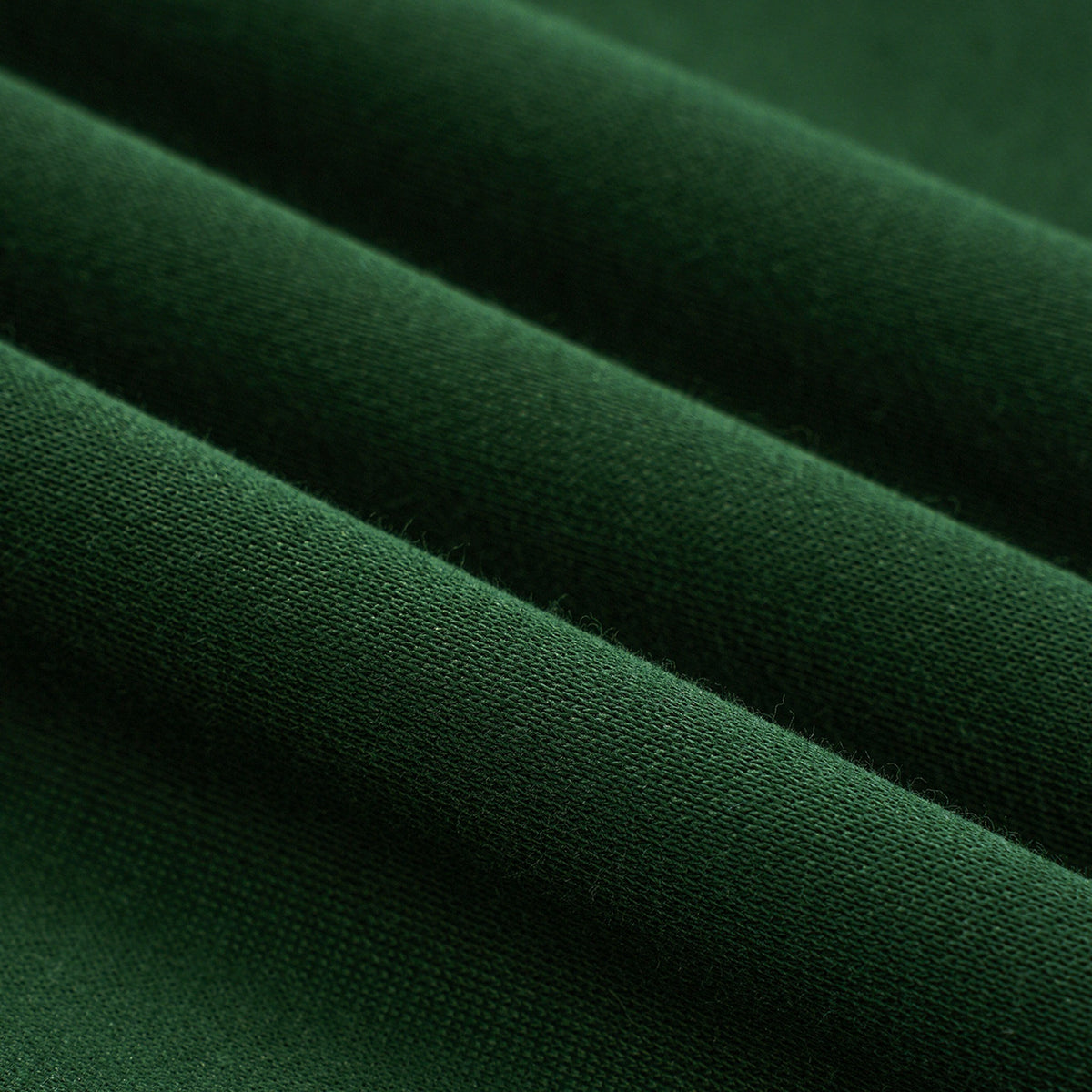 Just Right Back Wave Fleece Hoodie – Kids: garment detail, no print — the hoodie itself up close in Dark Green (Tapstitch sample photo 4 of 4)