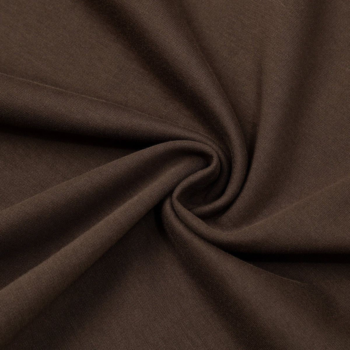 Just Right Long Sleeve T-Shirt – Adult: garment detail, no print — the long-sleeve t-shirt itself up close in Brown (Tapstitch sample photo 4 of 4)