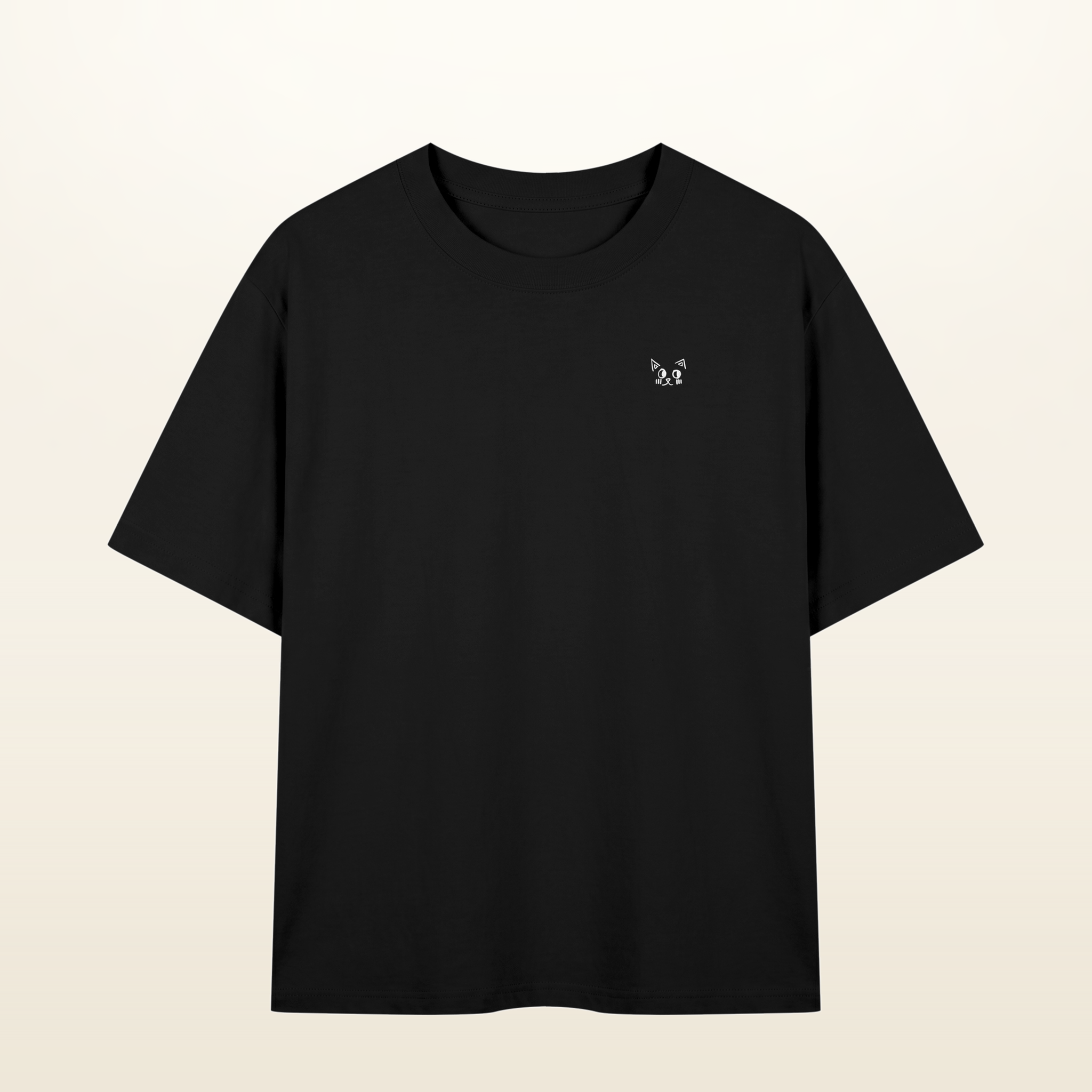 The Batce T-Shirt - Adult in Black. White ink mark.