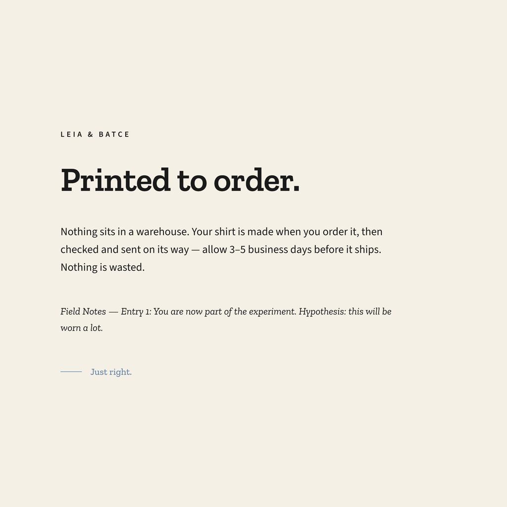 Printed to order. Allow 3-5 business days before it ships.