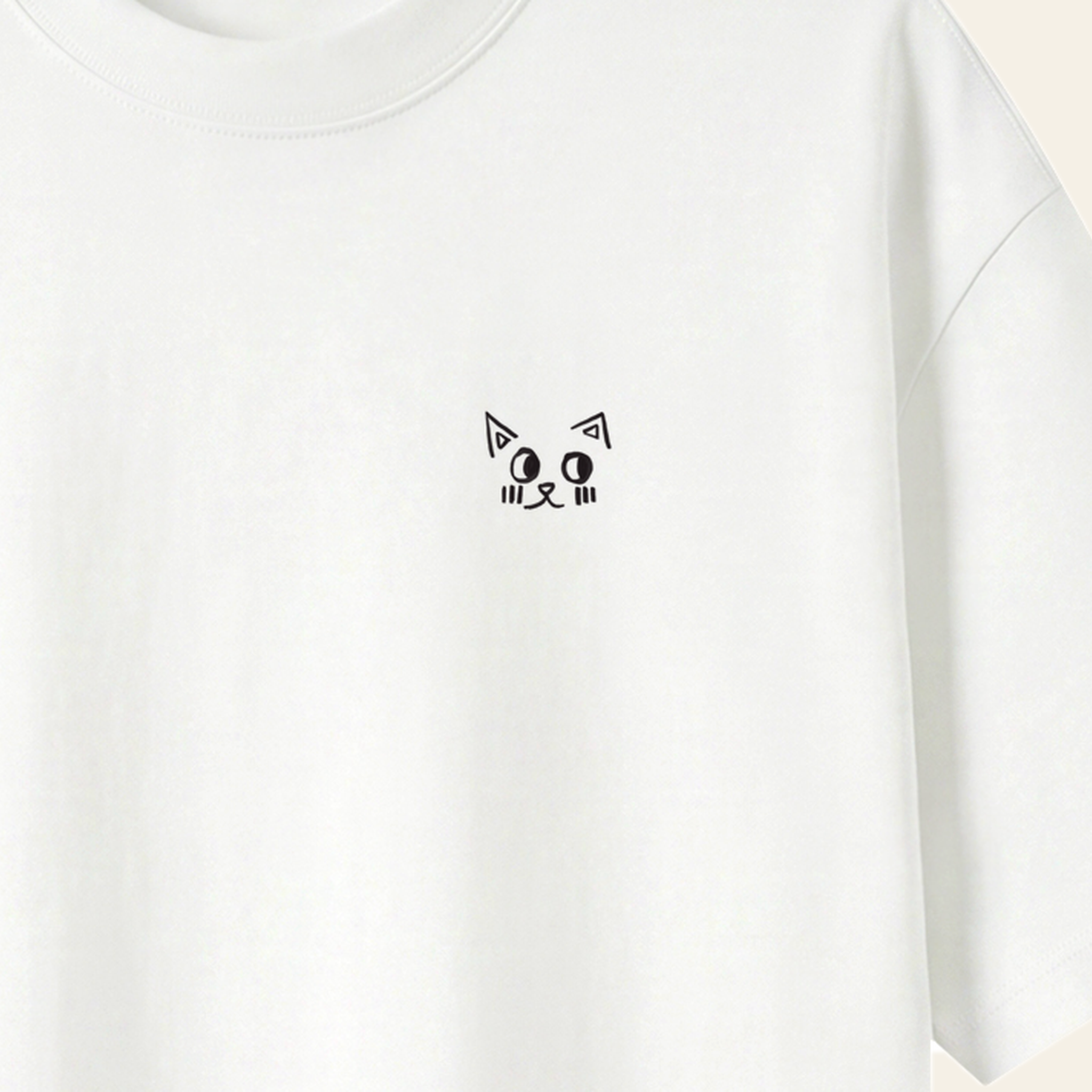 Close-up of the printed Batce mark. He's a bat.