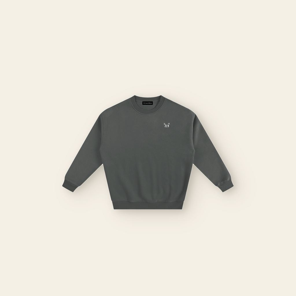 The Batce Sweatshirt – Men's in Gray, laid flat