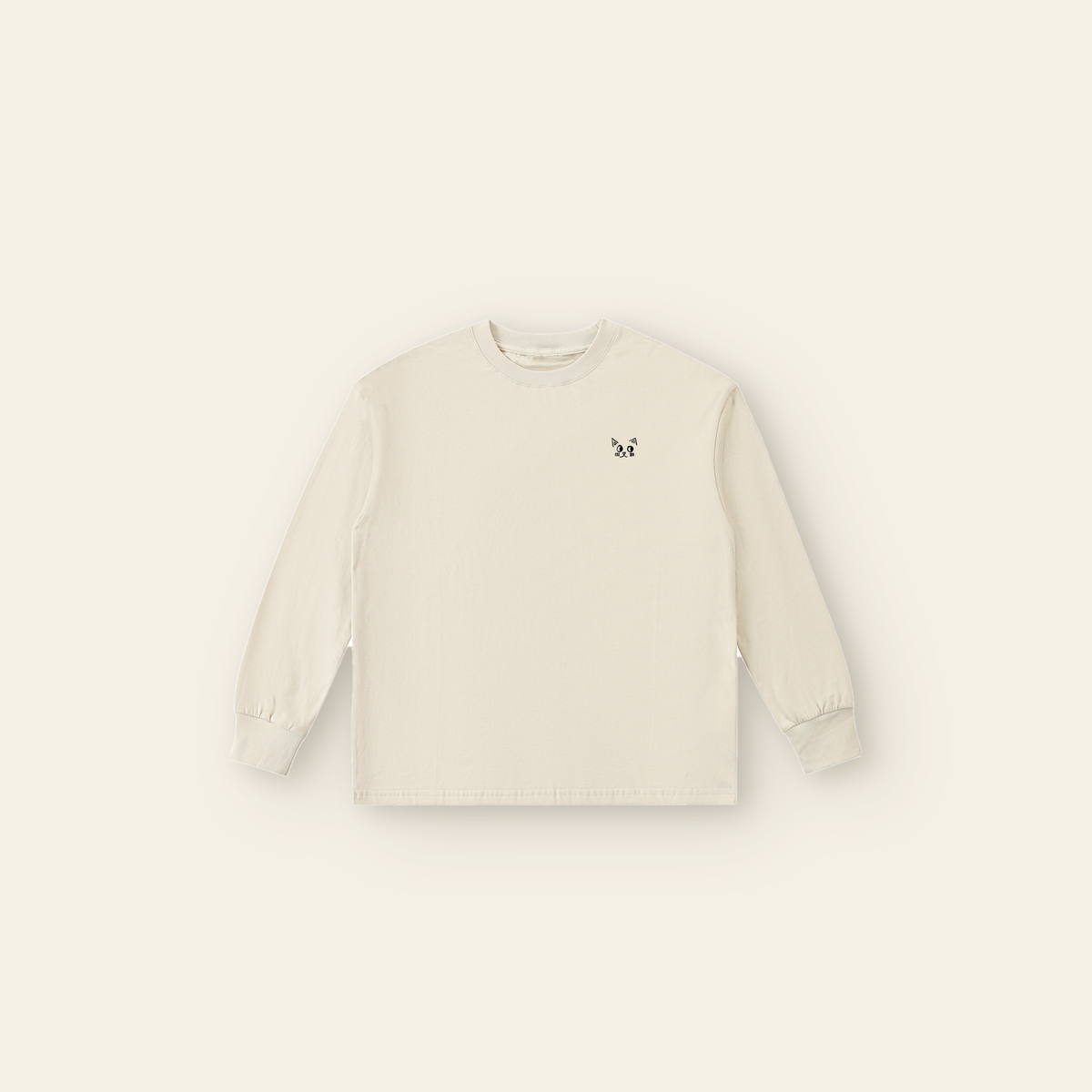 The Batce Long Sleeve T-Shirt – Kids in Peach, laid flat
